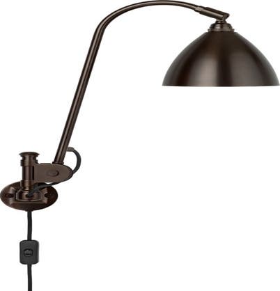 Applique murale BL6 de Gubi, Structure laiton noir, Noir