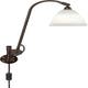 Applique murale BL6, Structure laiton noir, Porcelaine