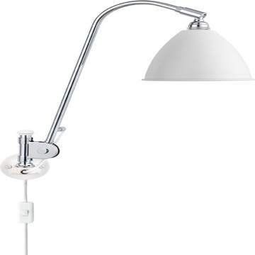 Applique murale BL6 de Gubi, Structure chrome, Blanc
