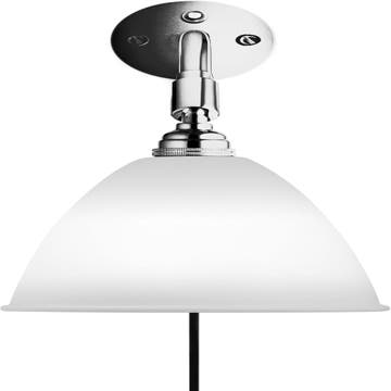 Applique BL7 de Gubi, Base chrome, Bone china