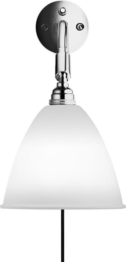 Applique BL7 de Gubi, Base chrome, Bone china Applique BL7 de Gubi, Base chrome, Bone china