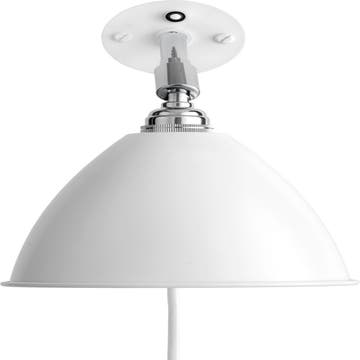 Applique BL7 de Gubi, Base chrome, Blanc