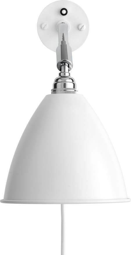Applique BL7 de Gubi, Base chrome, Blanc Applique BL7 de Gubi, Base chrome, Blanc