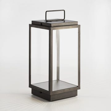 Lanterne portable BLAKES LED de Nautic, Bronze patiné foncé, Verre clair