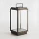 Lanterne portable BLAKES LED de Nautic, Bronze patiné foncé, Verre rainuré