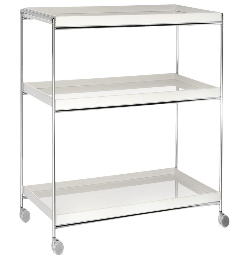 Desserte TRAYS de Kartell, Blanc
