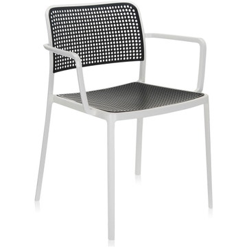 Fauteuil AUDREY de Kartell, Blanc Noir