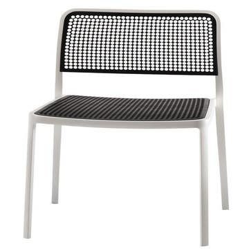 Chaise AUDREY de Kartell, Blanc Noir