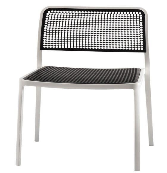 Chaise AUDREY de Kartell, Blanc Noir