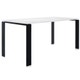 Table FOUR, 190 x 79, Piètement noir, Plateau blanc