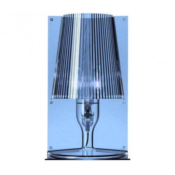 Lampe TAKE de Kartell, Bleu transparent Lampe TAKE de Kartell, Bleu transparent