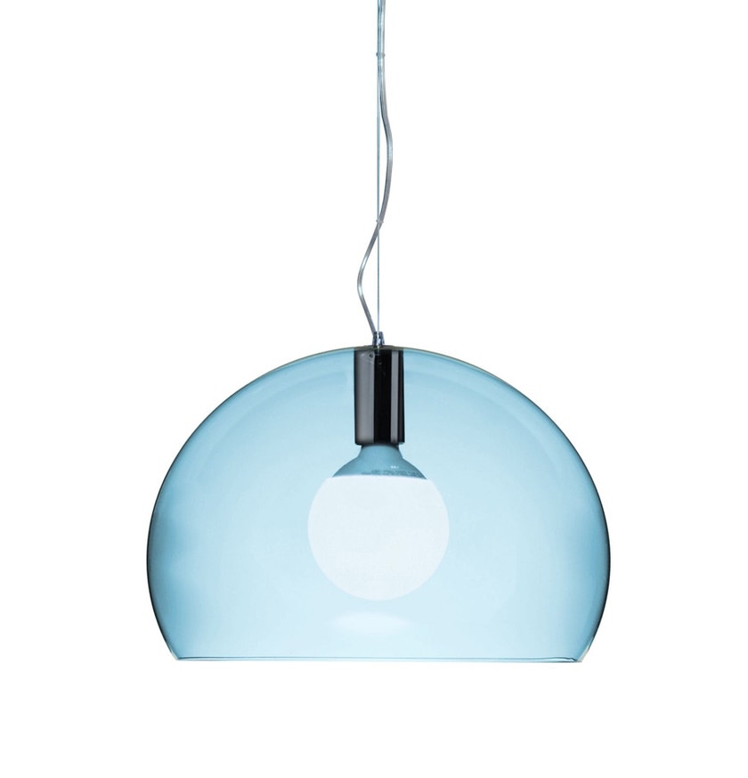 Suspension SMALL FL/Y de Kartell, Bleu ciel nuage