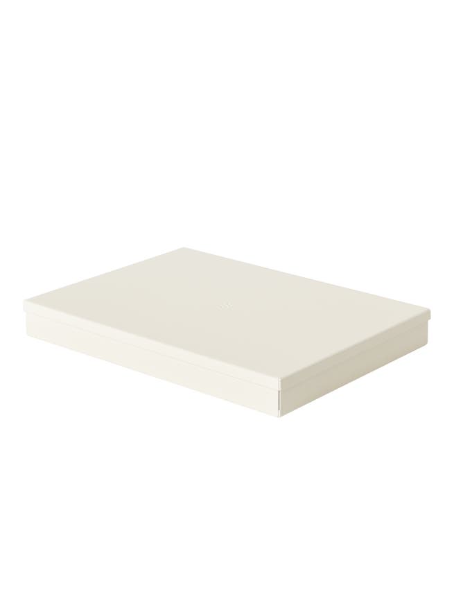 Boite métal L, Blanc perlé Boite métal L, Blanc perlé