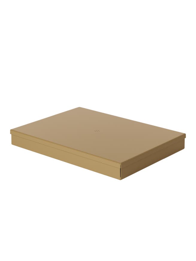 Boite métal L, Brun vert Boite métal L, Brun vert