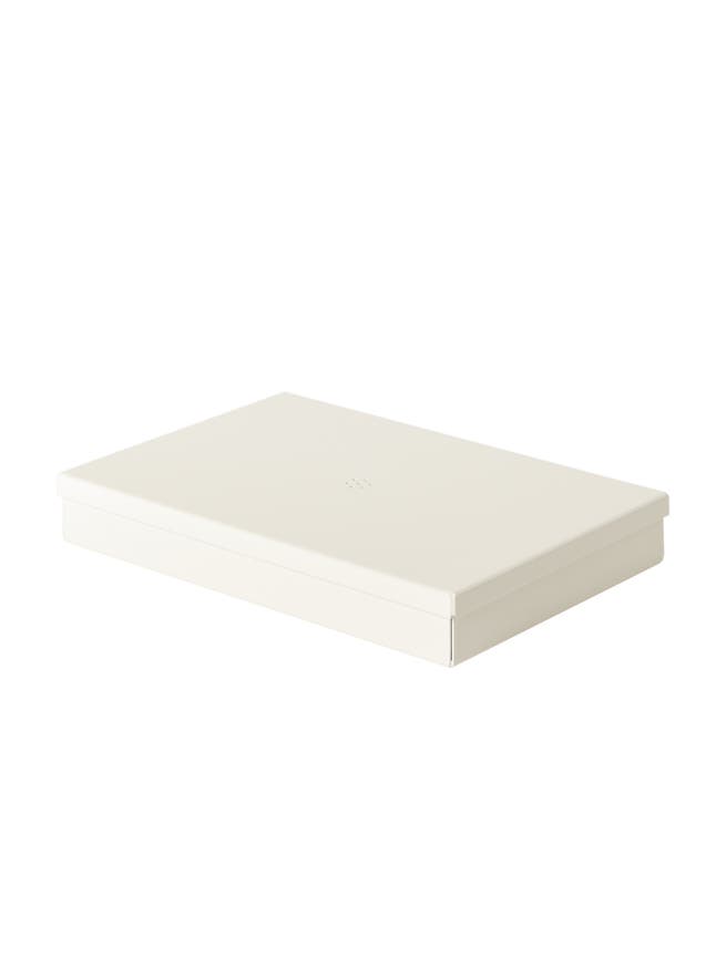 Boite métal M, Blanc perlé Boite métal M, Blanc perlé