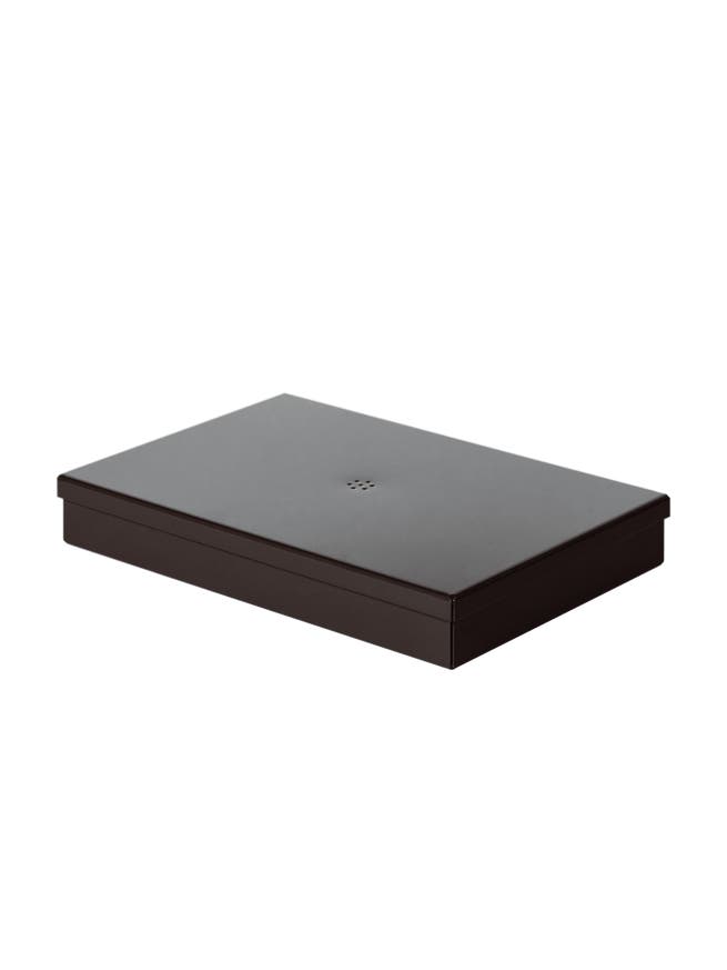 Boite métal M, Brun noir Boite métal M, Brun noir