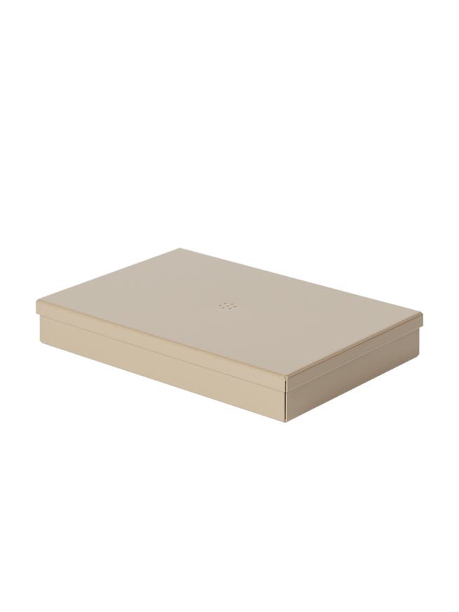 Boite métal M, Gris beige Boite métal M, Gris beige