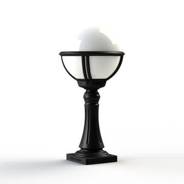 Borne BORÉAL N°7 de Roger Pradier®, Verre opal, Noir