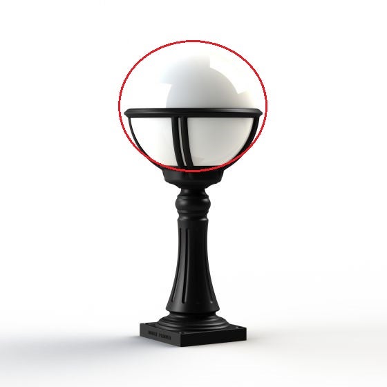 Globle / diffuseur de remplacement pour lampe BORÉAL ou MOON de Roger Pradier®, Ø.200 mm, Verre opal Globle / diffuseur de remplacement pour lampe BORÉAL ou MOON de Roger Pradier®, Ø.200 mm, Verre opal