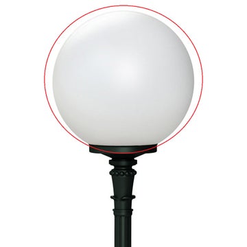 Globle / diffuseur de remplacement pour borne MOON®, Ø.300 mm, Verre opal