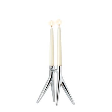 Bougie ABBRACCIAIO de Kartell, Chromé