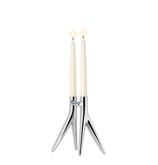 Bougie ABBRACCIAIO de Kartell, Chromé