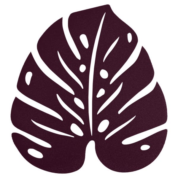 Dessous de plat MONSTERA de Fermob, Cerise noire Dessous de plat MONSTERA de Fermob, Cerise noire