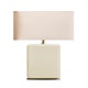 Lampe BOURBON, Bois laqué ivoire et Laiton