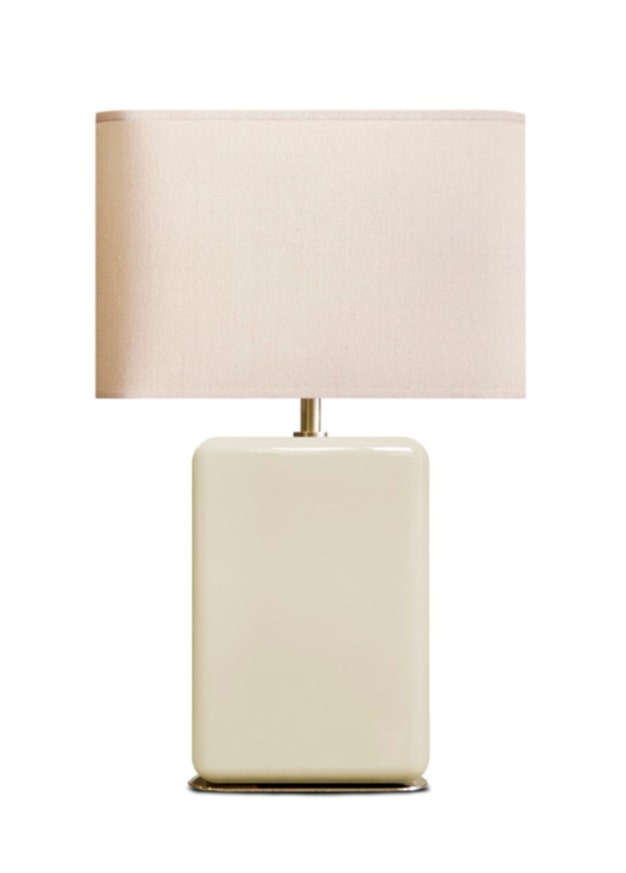 Lampe BOURBON de RED Edition, Bois laqué ivoire et Laiton Lampe BOURBON de RED Edition, Bois laqué ivoire et Laiton