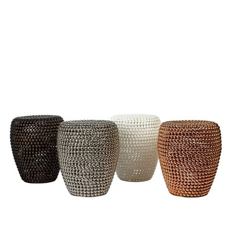 Tabouret DOT STOOL de Pols Potten, Argenté