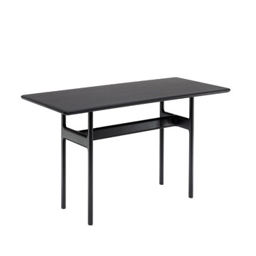 Table à manger BRIONI de Woak, 220 x 100 cm, Chêne laqué, Noir