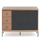 Buffet bas GABIN avec bloc tiroir de Hartô, 162 cm, Gris ardoise