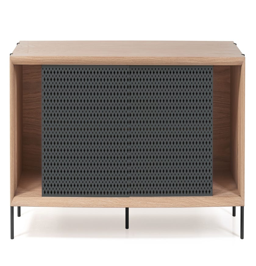 Buffet bas GABIN sans bloc tiroir de Hartô, 162 cm, Gris ardoise