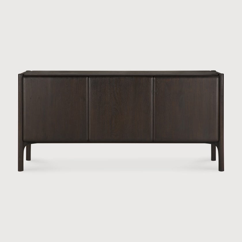 Buffet PI - teck vernis - brun foncé - 3 portes Buffet PI - teck vernis - brun foncé - 3 portes