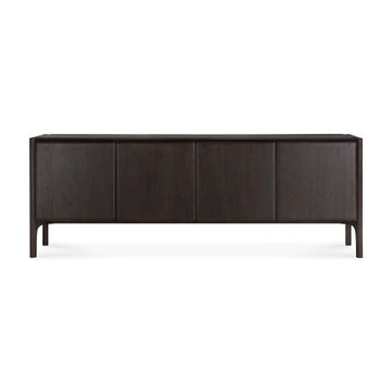 Buffet PI - teck vernis - brun foncé - 4 portes