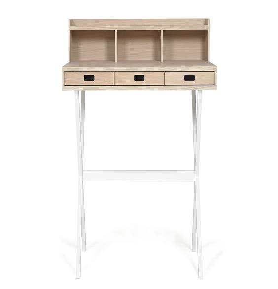 Bureau en chêne HYPPOLITE de Hartô, Blanc