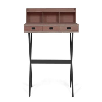 Bureau en noyer HYPPOLITE de Hartô, Gris ardoise