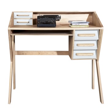 Bureau ORIGAMI d'Ethnicraft, Crème