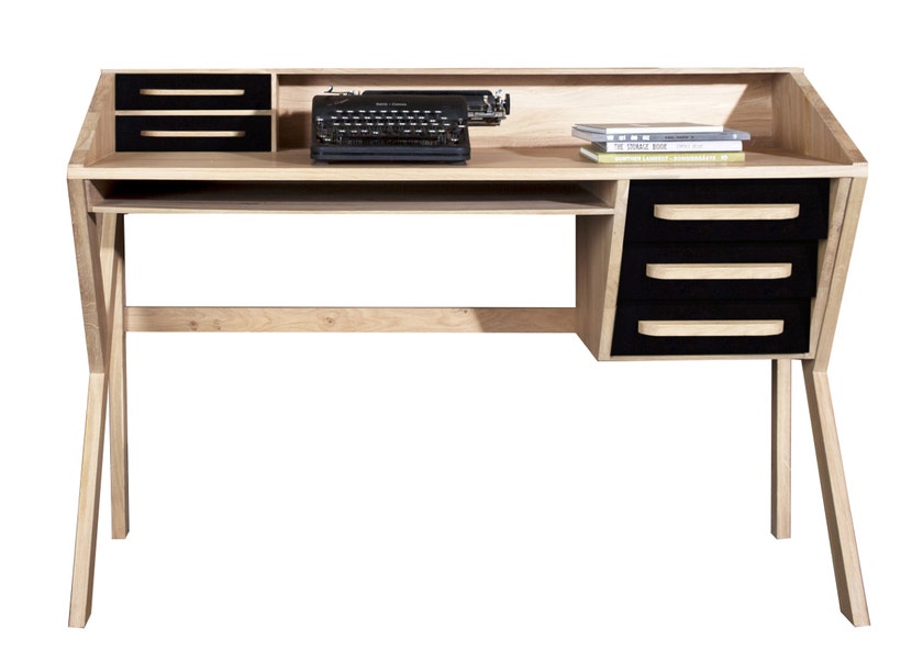 Bureau ORIGAMI d'Ethnicraft, Noir Bureau ORIGAMI d'Ethnicraft, Noir