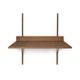 Bureau SECTOR-  Smoked Oak/Brass