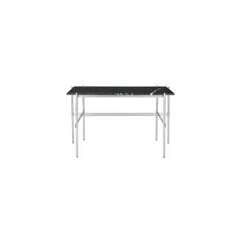 Bureau TS de Gubi, Structure acier poli, Marbre nero marquina