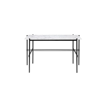 Bureau TS de Gubi, Structure noire, Marbre blanc de carrare