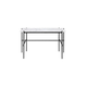 Bureau TS, Structure noire, Marbre blanc de carrare