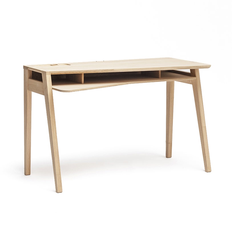 Bureau ZOE chêne de Drugeot, L 120 x P 57 x H 76,5 cm