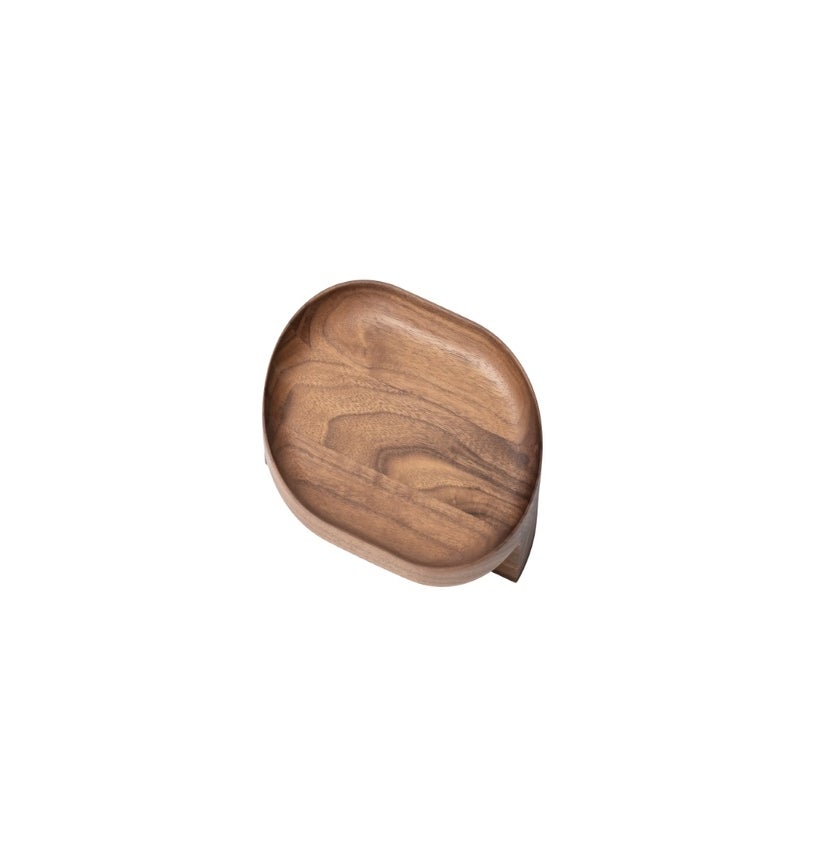 Plateau BURLY de Woak, 25 x 18 cm, Noyer huilé