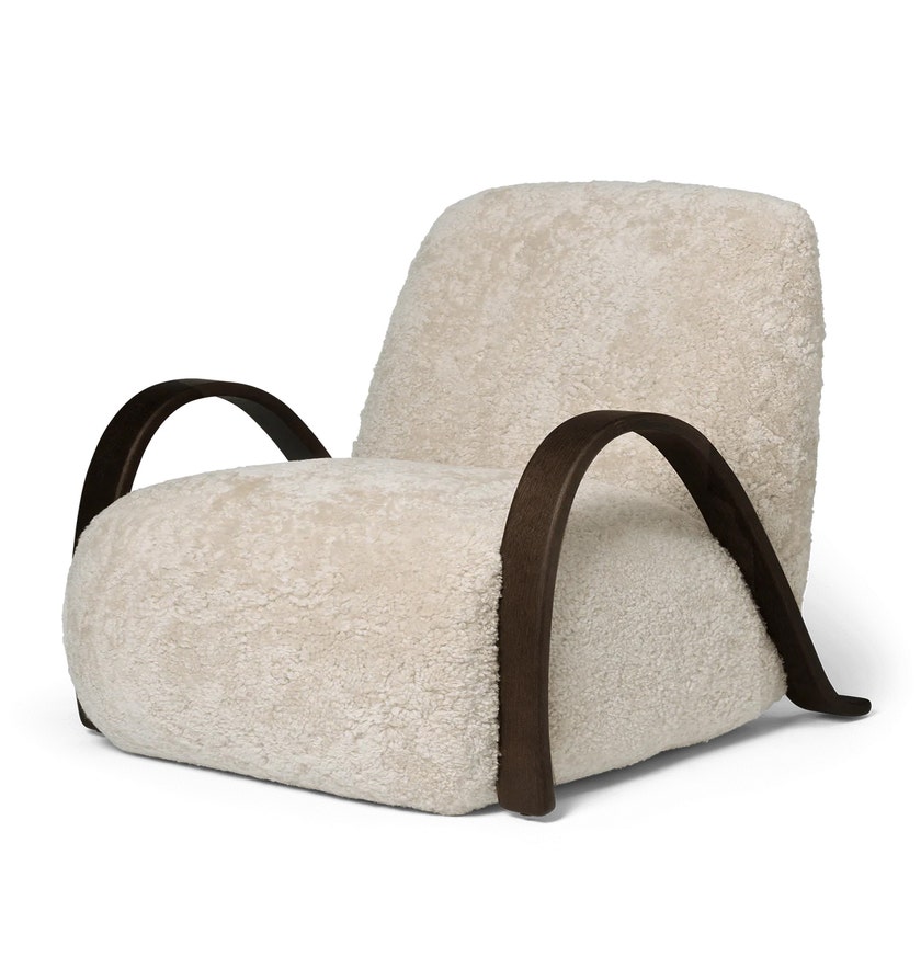 Buur Lounge Chair - Sheepskin Moonlight