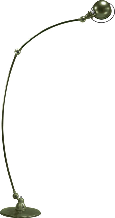 Lampe courbe LOFT C1260 de Jieldé, Vert olive Lampe courbe LOFT C1260 de Jieldé, Vert olive