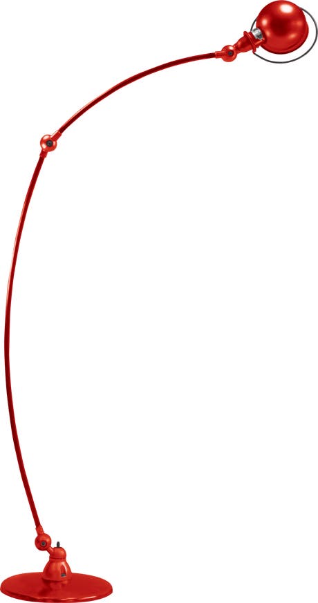Lampe courbe LOFT C1260 de Jieldé, Rouge Lampe courbe LOFT C1260 de Jieldé, Rouge