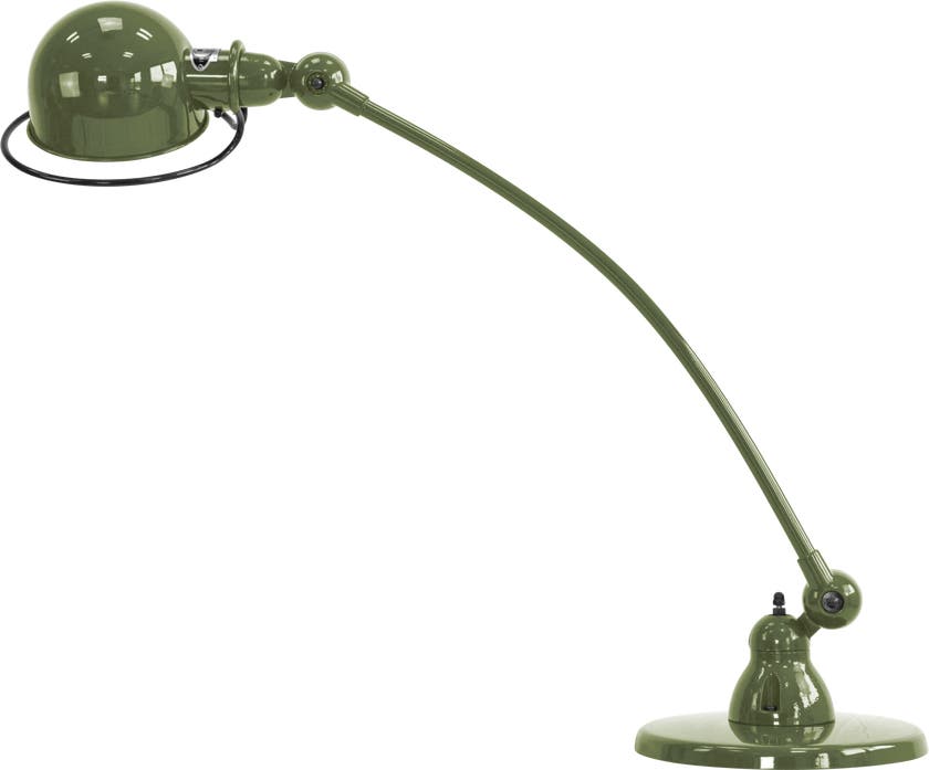 Lampe courbe SIGNAL C6000 de Jieldé, Vert olive Lampe courbe SIGNAL C6000 de Jieldé, Vert olive