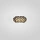 Applique CABOCHE PICCOLA PLUS, Version variable, Gris